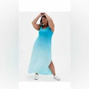 Torrid Super Soft Ombre Blue Dress 1